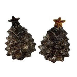 Godinger Silver Christmas Tree Salt and Pepper Shakers